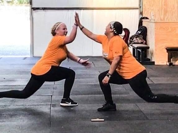 women Enjoying a sweat class
